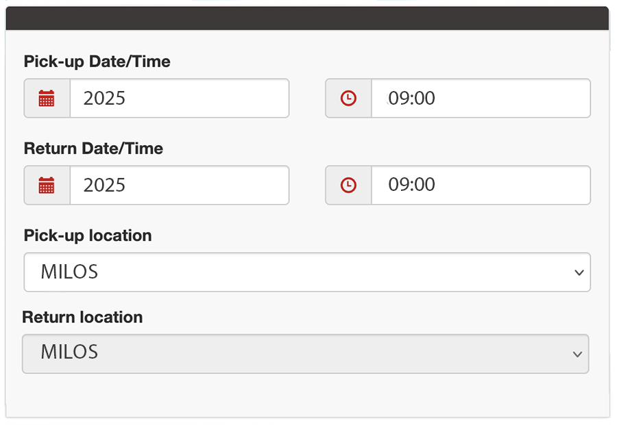 car rental serach form 2